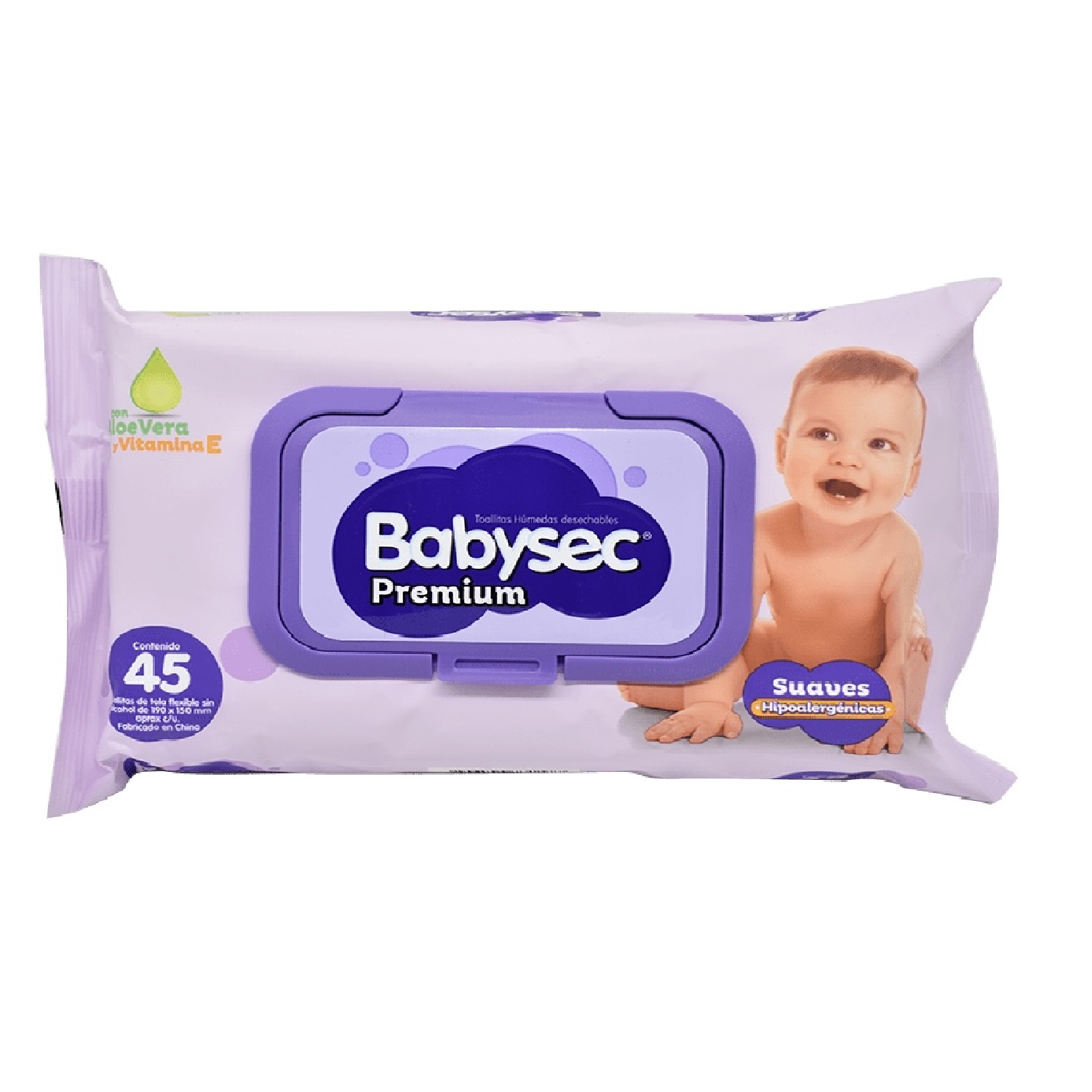 Babysec Premium Toallas Húmedas 45und